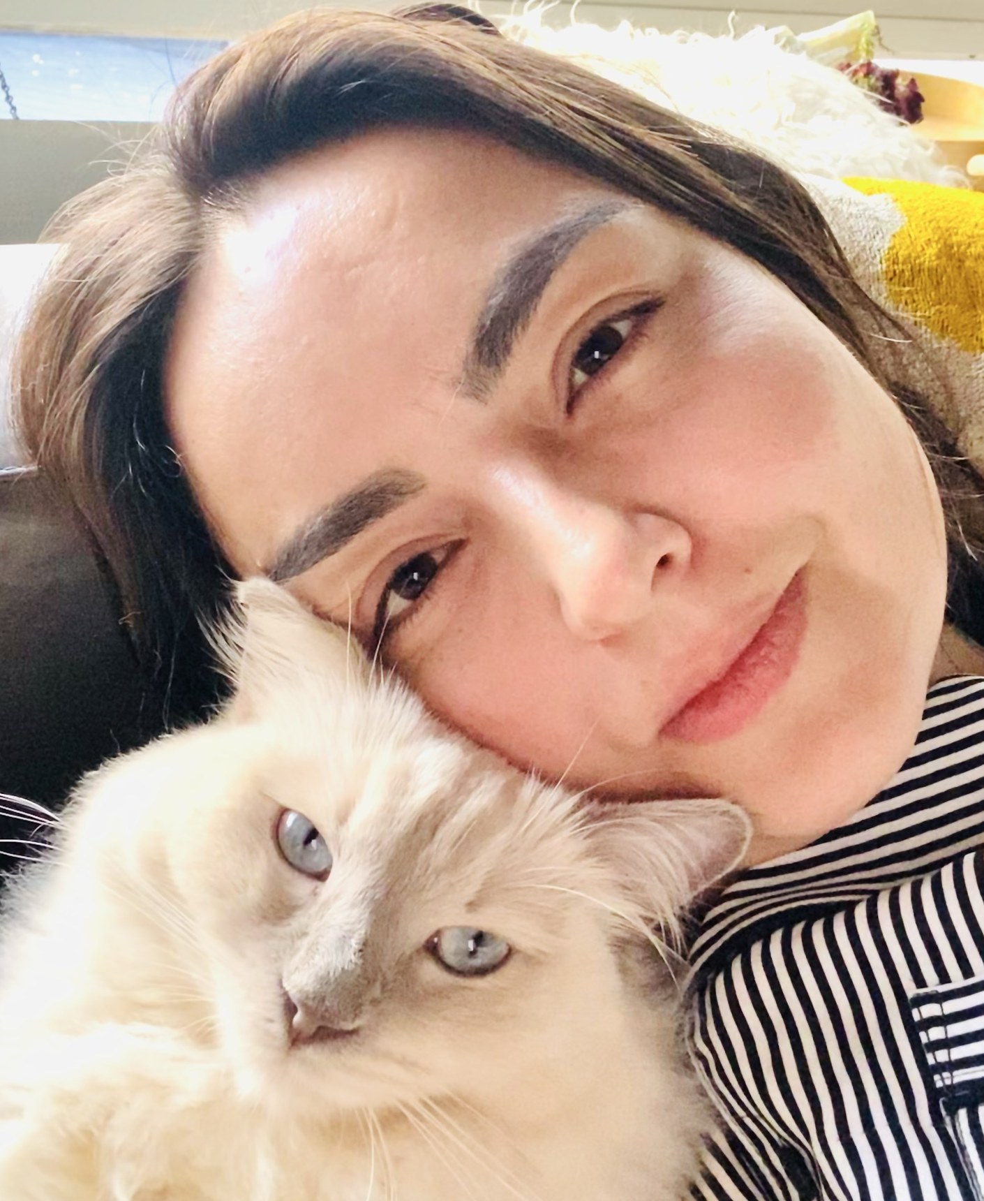 Dawn Verdugo, developer of Kilo ʻino, with her cat